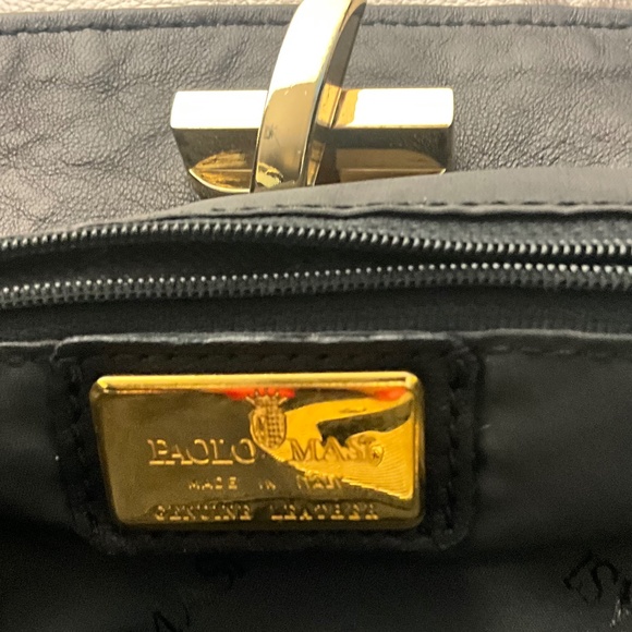 *Elegant PAOLO MASI Leather & Mink Handbag* - Picture 6 of 8